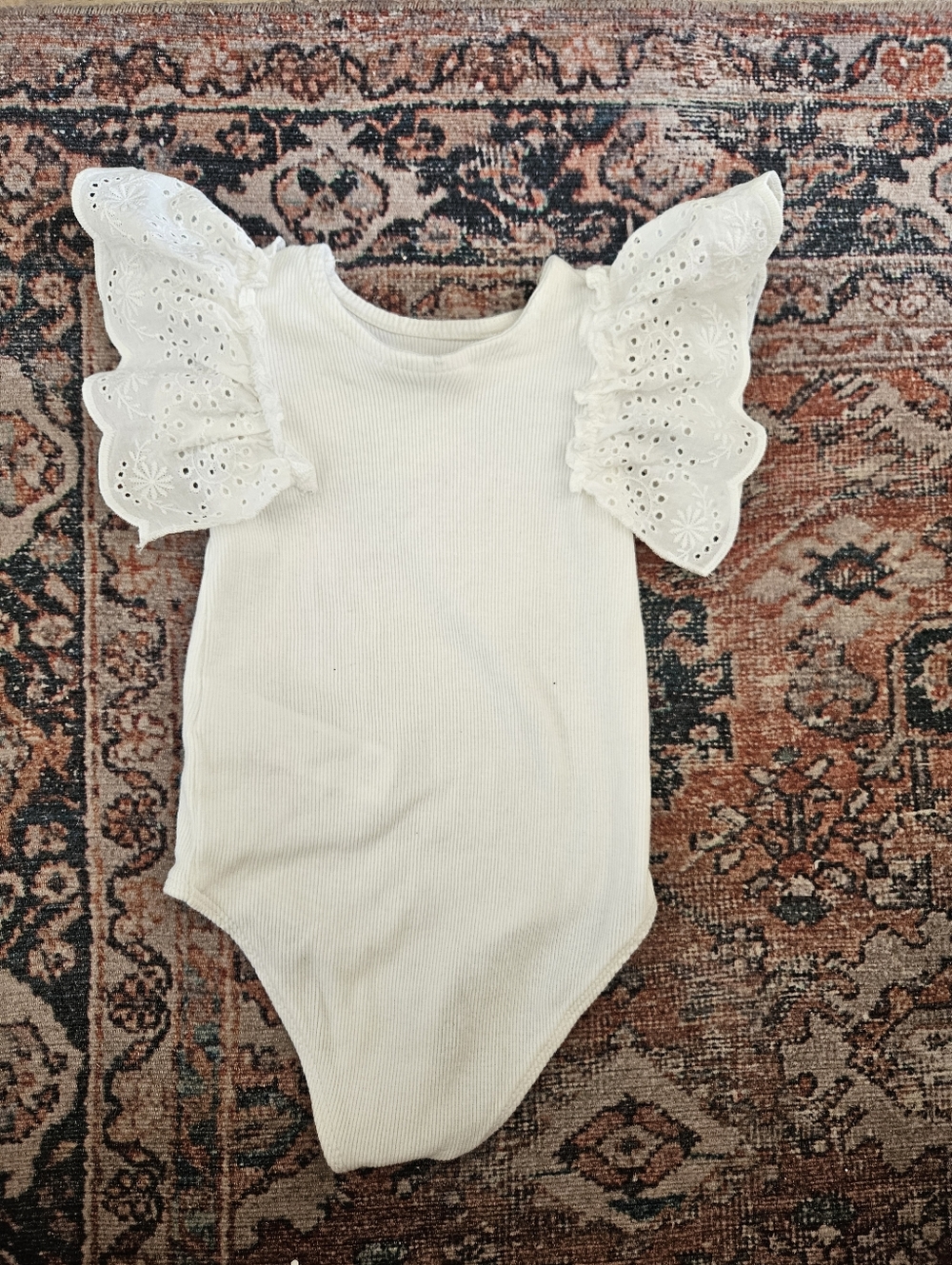 White Eyelet Bodysuit